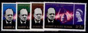 GILBERT AND ELLICE ISLANDS QEII SG106-109, 1966 Churchill set, NH MINT.