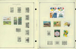 Bangladesh 1971-1994 M & U Hinged on Scott International Pages Through 1999.