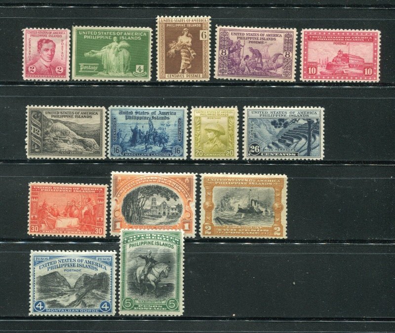 Philippines 383 - 396 Mint Hinged Stamp Set 1935