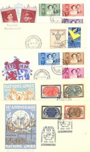 Luxembourg  Nice lot of FDC