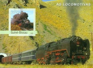 Guinea-Bissau MNH S/S Locomotives 2003