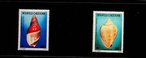 NEW CALEDONIA Sc C239-40 NH ISSUE OF 1992 - SEA SHELLS - (AS24)