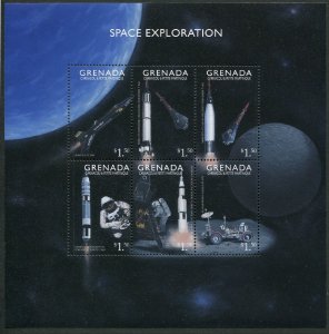 Grenada Gren 2127 af sheet,MNH. Space Exploration, Mars Pathfinder, 1999.