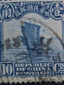​CHINA STAMP-1913 OVER 100 YEARS: CHINA JUNK RARE USED STAMP VERY FINE