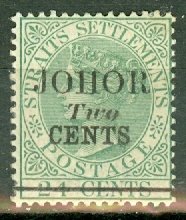 GS: Malaya Johore 15 mint CV $150