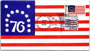 US SPECIAL EVENT CACHET COVER ORCOEXPO '76 STATION ANAHEIM CALIF BICENTENNIAL 76
