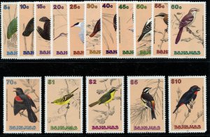 Bahamas 1991 QEII Birds set complete superb MNH. SG 892-907. Sc 709-724.