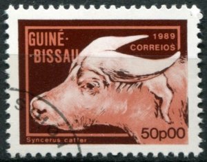 Guinea-Bissau Sc#857 Used, 50p multi, Animals (1989) (1989)