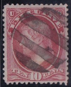 US Officials #O14 USED F - VF Neat Cancel - rare stamp Cat Value  $1000