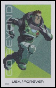 US 5711a Go Beyond Buzz Lightyear sprinting imperf NDC single MNH 2022