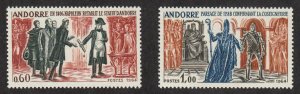 Andorra-French - 1964 - SC 159-60 - VLH