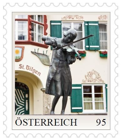 2023 Austria Mozart Statue St. Gilgen  (Scott NA) MNH