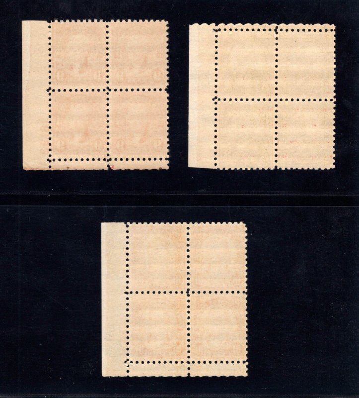 MOMEN: US #581-591 PLATE BLOCKS OF 4 COMPLETE SET OF 11 MINT OG NH LOT #91603
