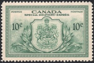 Canada SC#E11 10¢ Arms of Canada: Special Delivery Express (1946) MLH