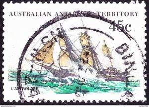 AUSTRALIAN ANTARCTIC TERRITORY (AAT) 1979 QEII 45c Multicoloured 'Ships, Lás...