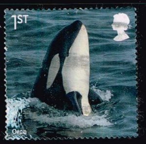 Great Britain 2021,Sc.#4137k used, Orca (Orcinus orca)