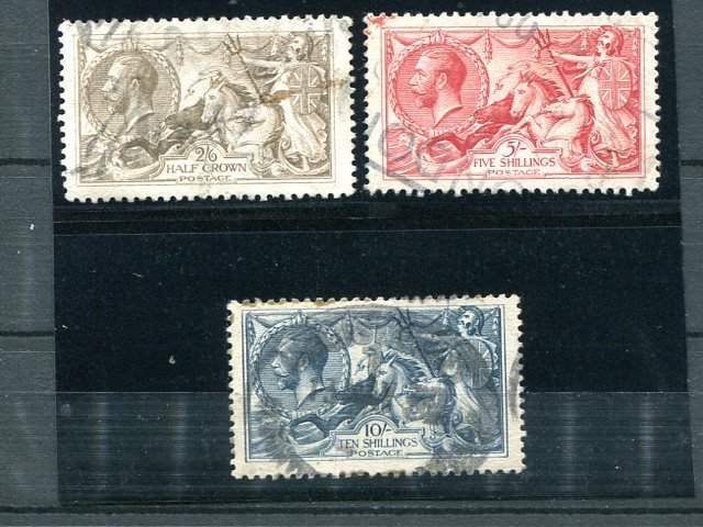 Great Britain #179-81 Used VF  #181 signed -  Lakeshore Philatelics