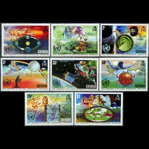 GRENADA 1973 - Scott# 490-7 Meteo Coop. Set of 8 NH