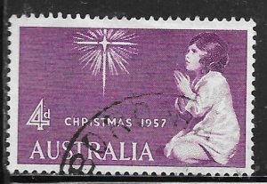 Australia 307: 4d Star of Bethlehem and child, used, VF