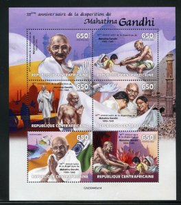 CENTRAL AFRICA 2023 75th MEMORIAL ANNIVERSARY OF MAHATMA GANDHI SHEET II MINT NH