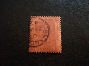 Stamps - Hong Kong (Shanghai) - Scott# 44 - Used Part Set of 1 Stamp