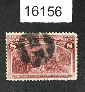 MOMEN: US STAMPS # 236 NEGATIVE USED H LOT #16156