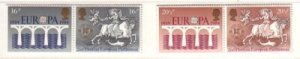 Great Britain Sc 1053-6 1984 Europa stamp set mint NH