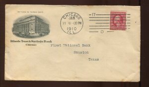 344 Schermack Used on Illinois Trust & Savings Bank Illustrated Cover MG96