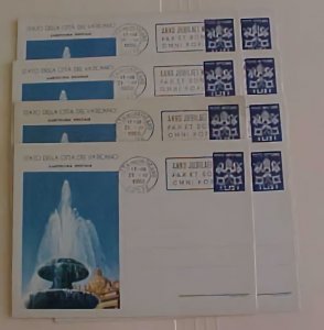 VATICAN POSTAL CARDS #P6 x10 cat.$325.00