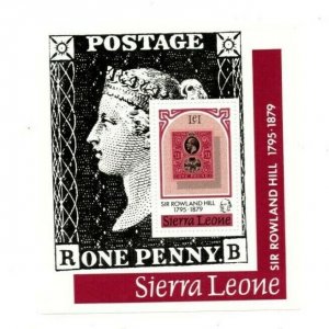 Sierra Leone 1979 - Sir Rowland Hill - Souvenir Sheet - Scott 462 - MNH