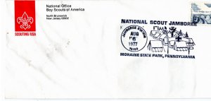 Scout Cachets #1819 1977 Natl. Jamboree Special Cancel on BSA Natl. Office st...