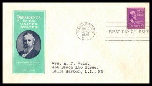 1938 Presidential Series Prexy Sc 824-1a Hayes with Harry Ioor cachet (CQ