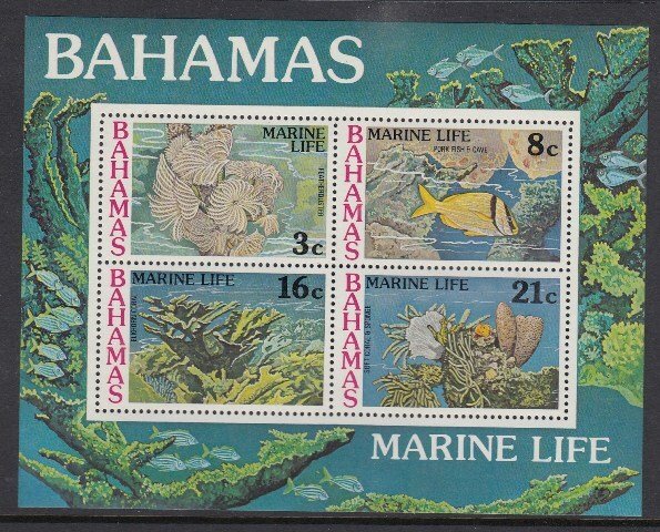 Bahamas 406-9 Marine Life SS mnh