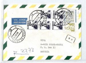 BRAZIL Cover*TANGARA DE SERRA* Air Mail MIVA Missionary Cover Austria 1978 CM209
