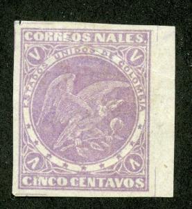 COLOMBIA SCOTT# 80 MINT NO GUM MARGIN AS SHOWN CATALOGUE VALUE