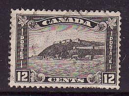 Canada-Sc#172-used 12c gray black Quebec Citadel-Cdn1041-1930-