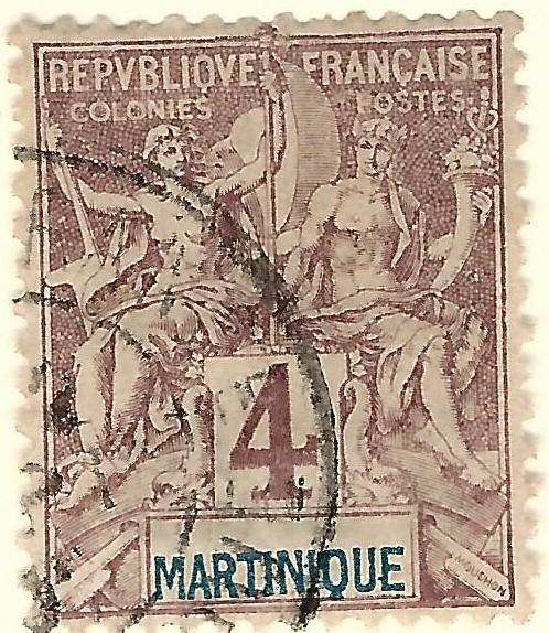 Martinique (Sc #35) F-VF Used..Prices are Rising!