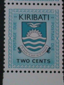 ​KIRIBATI 1981-SC# J2-POSTAGE DUE STAMPS-PAIRS MNH-LAST ONE-VERY FINE