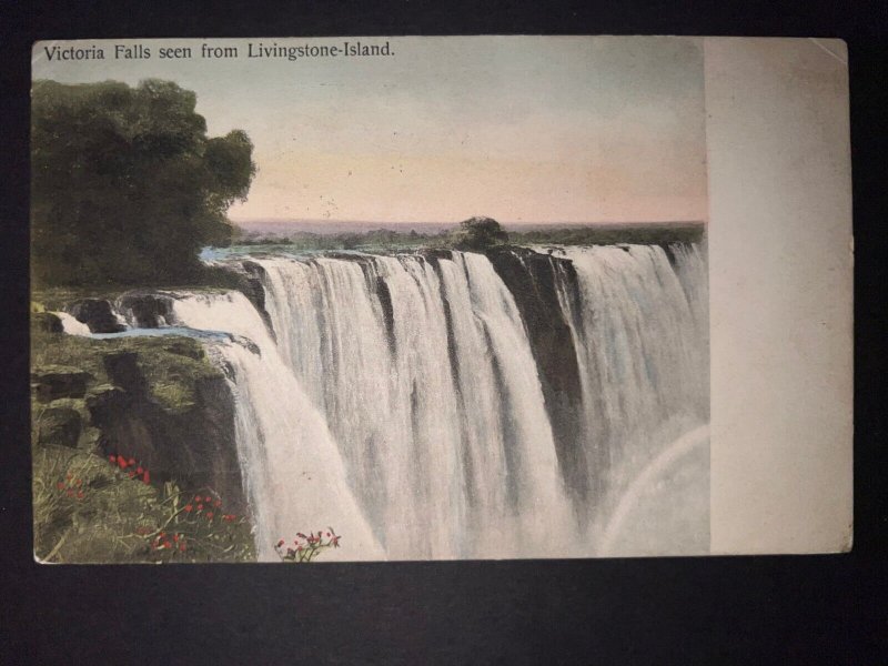 1920 Rhodesia Ship Postcard Cover HM Ship to Holloway London England