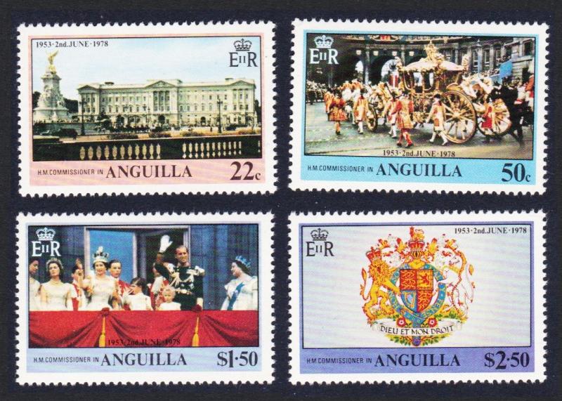 Anguilla 25th Anniversary of Coronation 4v SG#320-323 SC#315-318