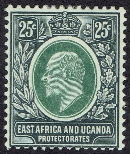 EAST AFRICA & UGANDA 1907 KEVII 25C
