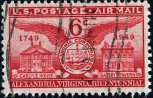 SC#C40 6¢ Alexandria Bicentennial (1949) Used