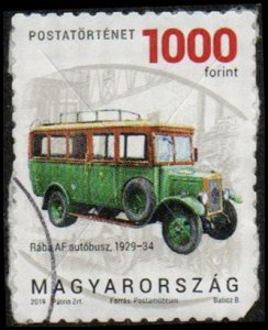 Hungary 4514 - Used - 1000fo Raba AF Postal Bus, 1929-34 (2019) (cv $5.15)