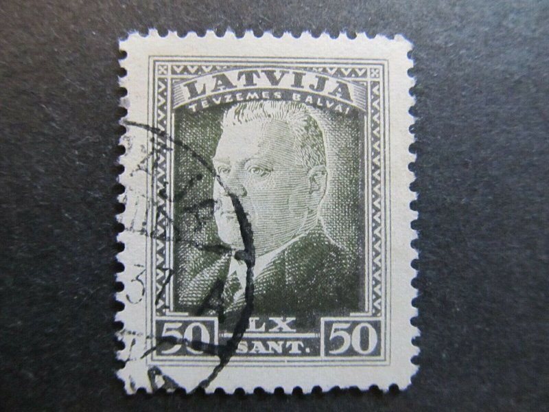 A4P25F41 Latvia Lettonia Lettland 1937 50s used