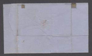 **US Stampless Cover, Madison & Indianapolis RR CDS 1/10/1857, Paid 5