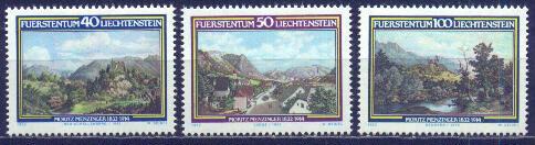 Liechtenstein #744-6 MNH Set, Older Views