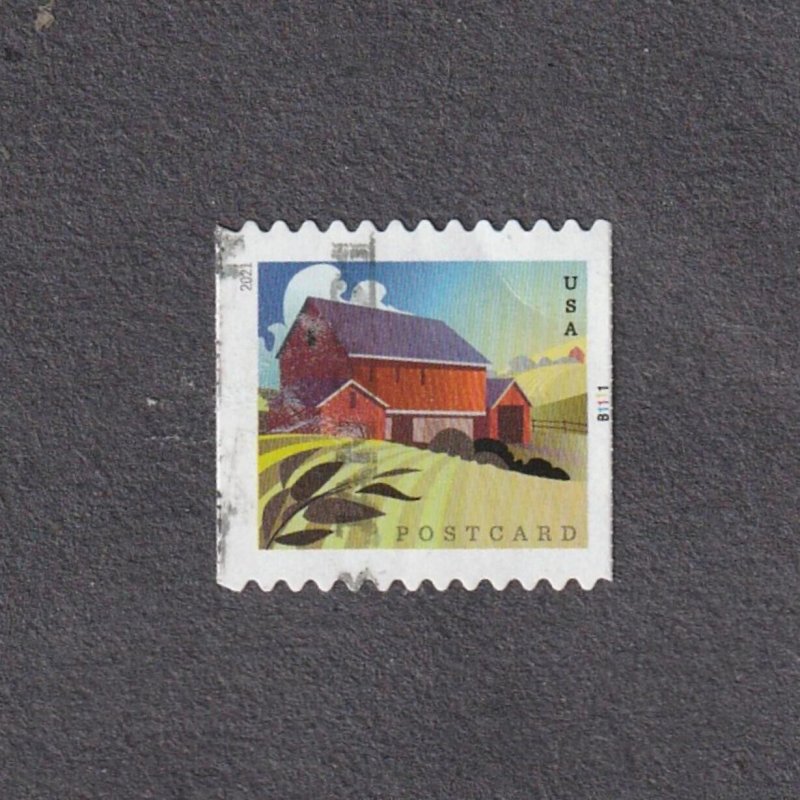 Used PNC1 36c Forever Barns Postcard Rate US 5333a B1111 F-VF | United  States, General Issue Stamp