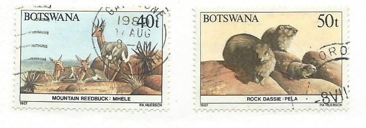 Botswana #418-419 (U) CV $3.50