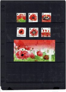 Jersey: 2014, Remembrance, and Centenary of First World War, MNH set + M/Sheet