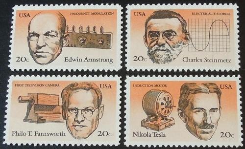 1983 20c American Inventors Scott 2055-2058 Mint NH